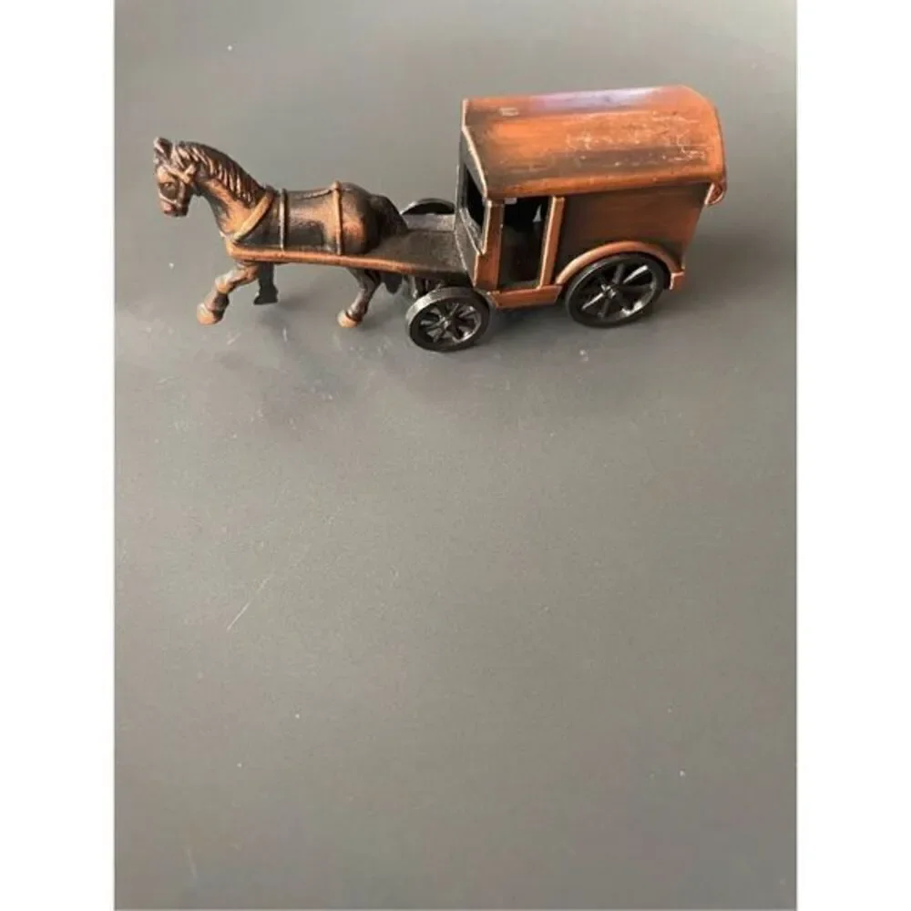 Antique Die Cast Horse and Carriage Pencil Sharpener